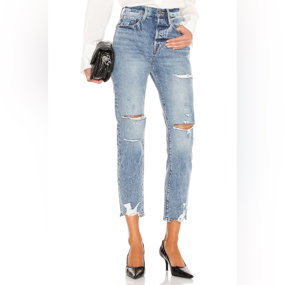 NWT Frame Le Original Distressed Straight Leg Jeans